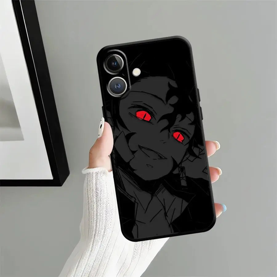 Hot Demonss Anime Slayers Soft Back Phone Cover Case for iPhone 15 Plus X XS XR 7 8 13 Mini 11 17Air 17 16 Pro Max 12 SE 14