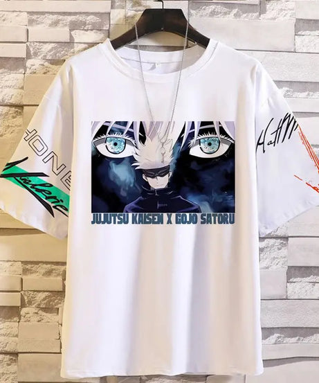 Anime Summer Jujutsu Kaisen T-Shirt Gojo Satoru Clothes Men and Women Fashion T Shirts Short Sleeves Casual Tops birthday gifts