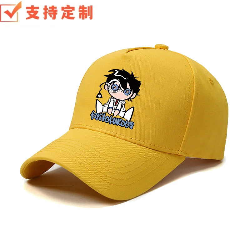 Detective Conan anime Kid the Phantom Thief sunshade baseball cap for men, outdoor casual duckbill hat, holiday gift.