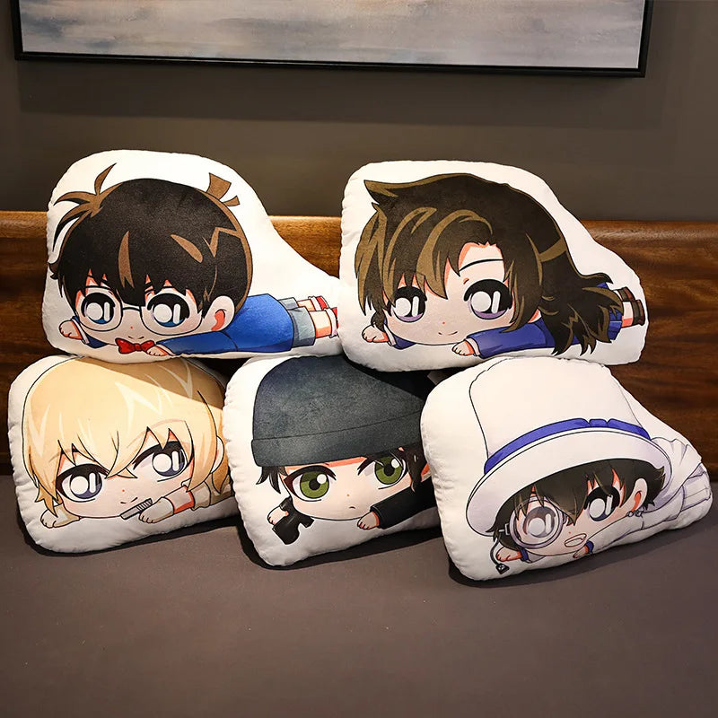 35cm Detective Conan, Kudo Shinichi, Mouri Ran, Kid The Phantom Thief Keychain Pendant, Anime Pillow Related Peripheral Products