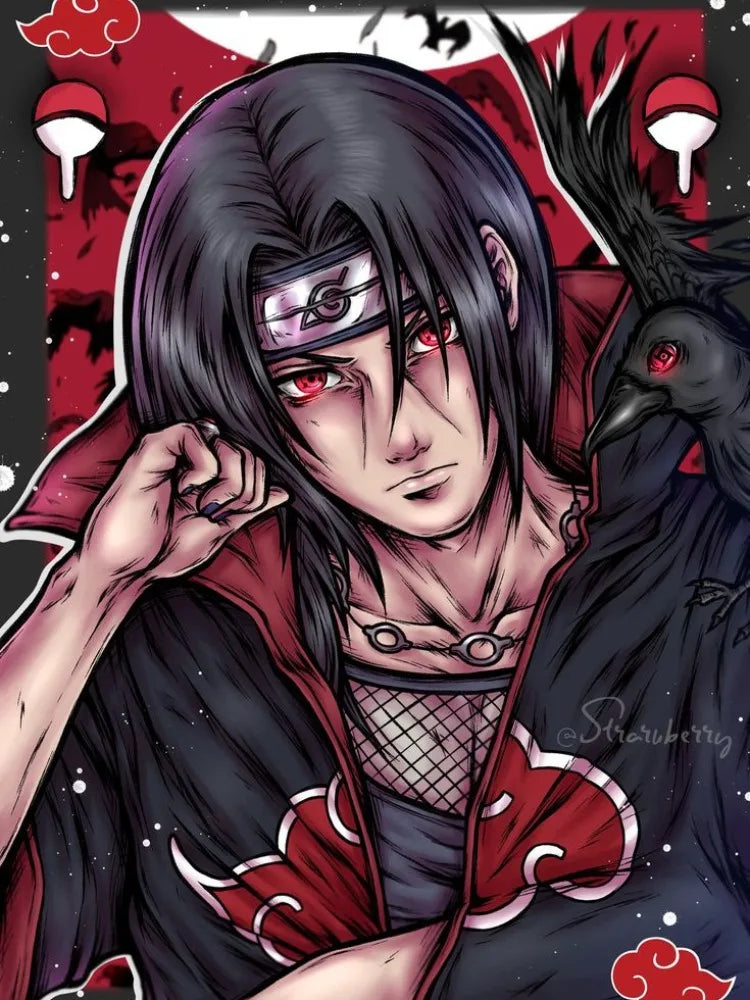 Uchiha Itachi New Diamond Painting Mosaic Naruto Cartoon Art Cross Stitch Embroidery Rhinestones Home Decor Children's Gift