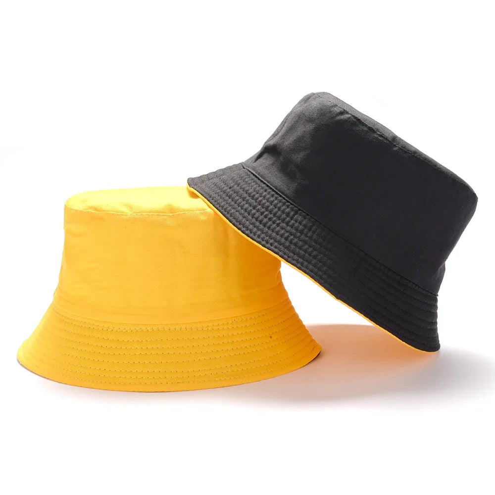 Summer Duck Reversible Bucket Hat for Women Travel Fisherman Hat Sad Boys Bob Fishing Cap Girl Outdoor Panama Beach Sun Hat