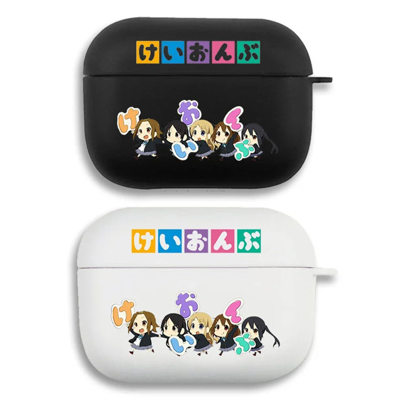 K on! Hirasawa Yui Anime Soft Earphone Case for Apple Airpods 1 2 3 Pro AirPods Pro CaseSoft Silicone Protective Cover