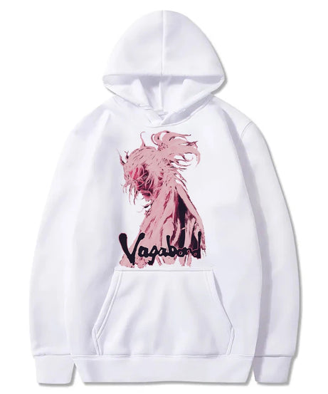 Manga 90s VAGABOND Miyamoto Musashi Print Man Hoodies Acg Fans Streetwear Hipster Otaku Clothing Casual Girl Sweatshirts