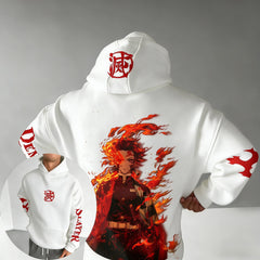 Demon Slayer Tanjiro Hoodie — Oversized Print Pullover