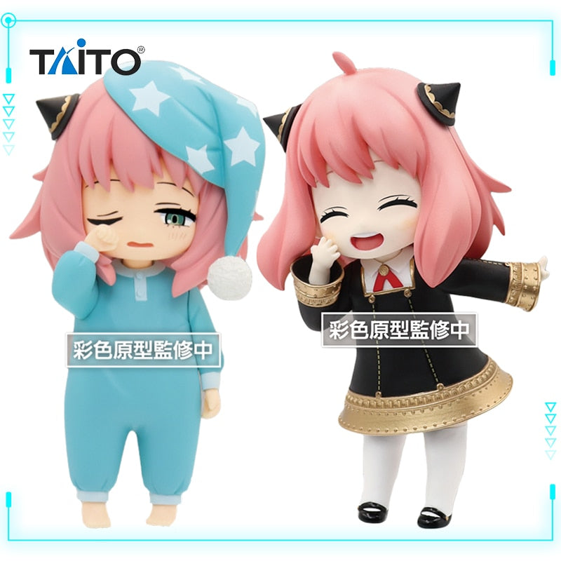 Taito Original Puchieete Spy×family Anya Forger Pajama Ver 13cm Kawaii 