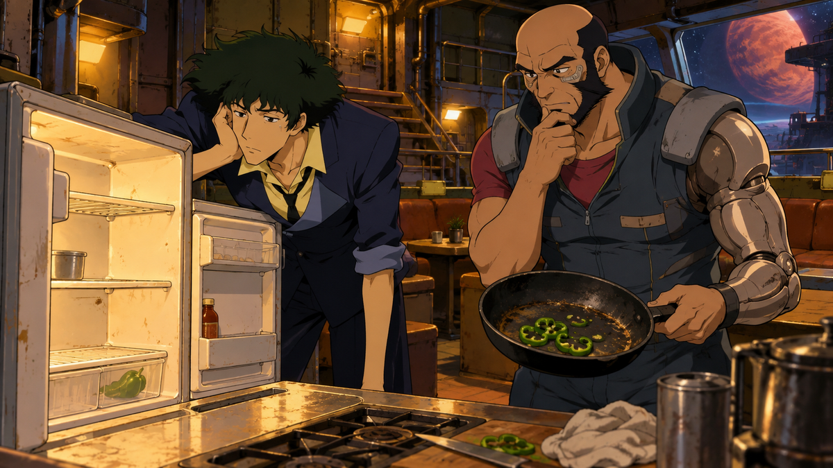 Cowboy Bebop: How an Empty Fridge Builds a Space Western