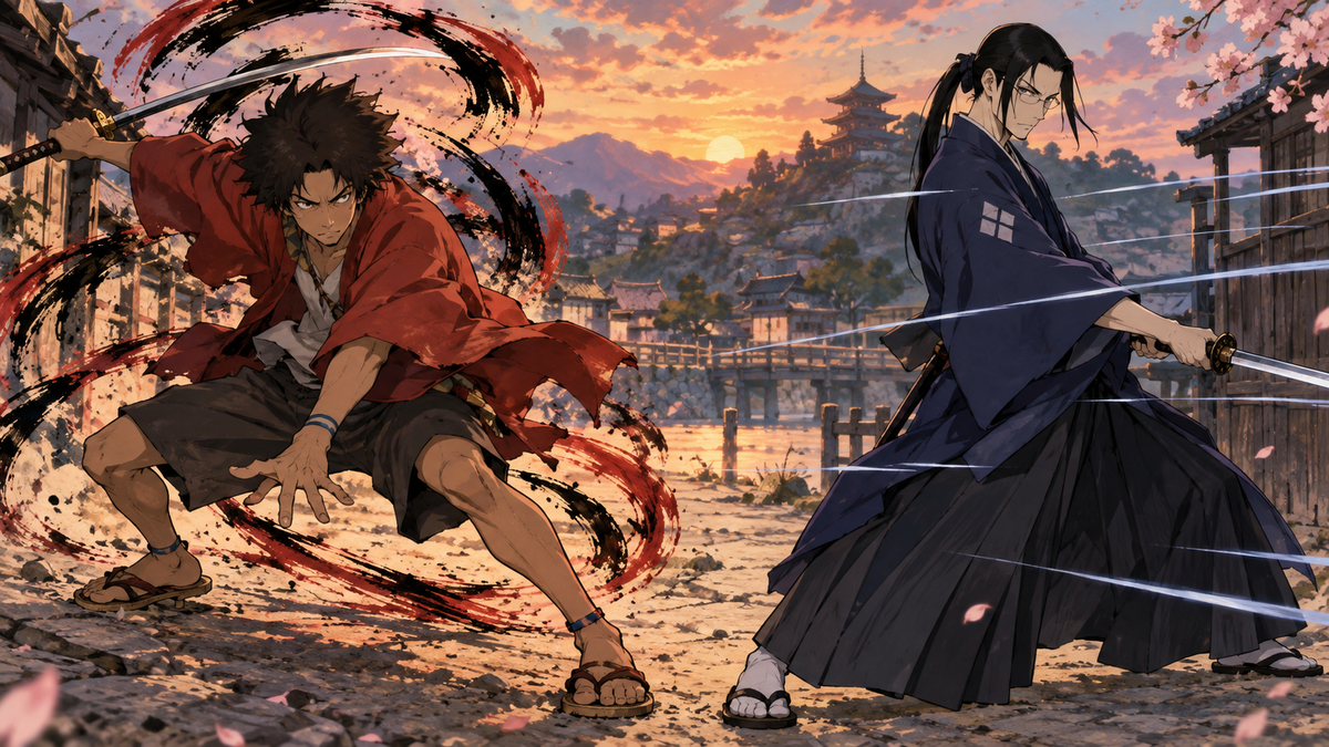 Samurai Champloo: Why Mugen and Jin Fight So Differently