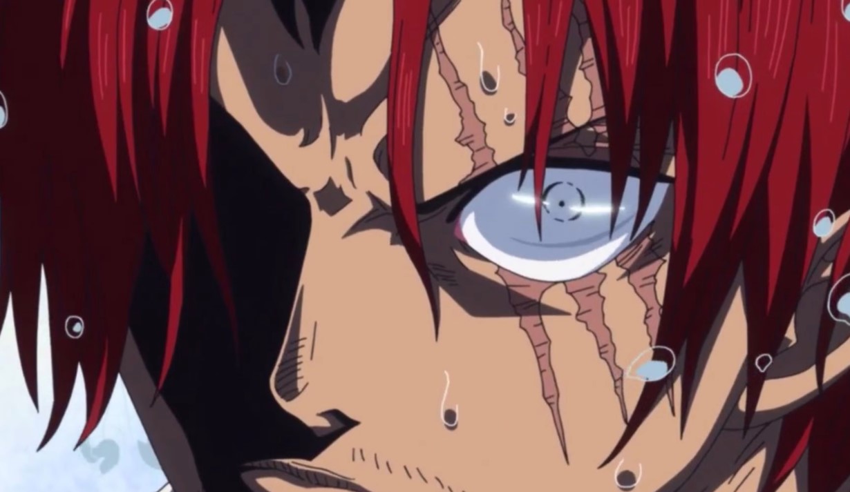 How did Shanks get his scars in One Piece?