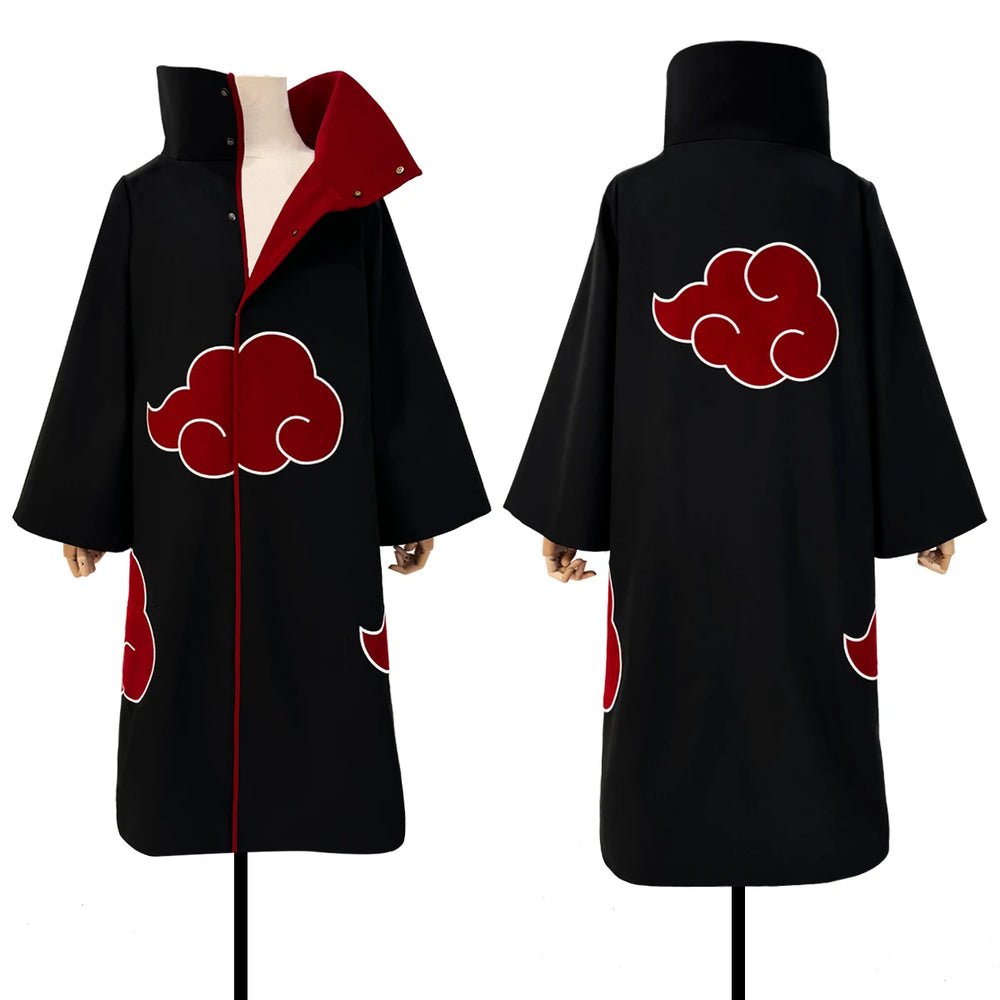 Anime Naruto Akatsuki & Taka Cloak Cosplay Costume – Embroidered Robe 7