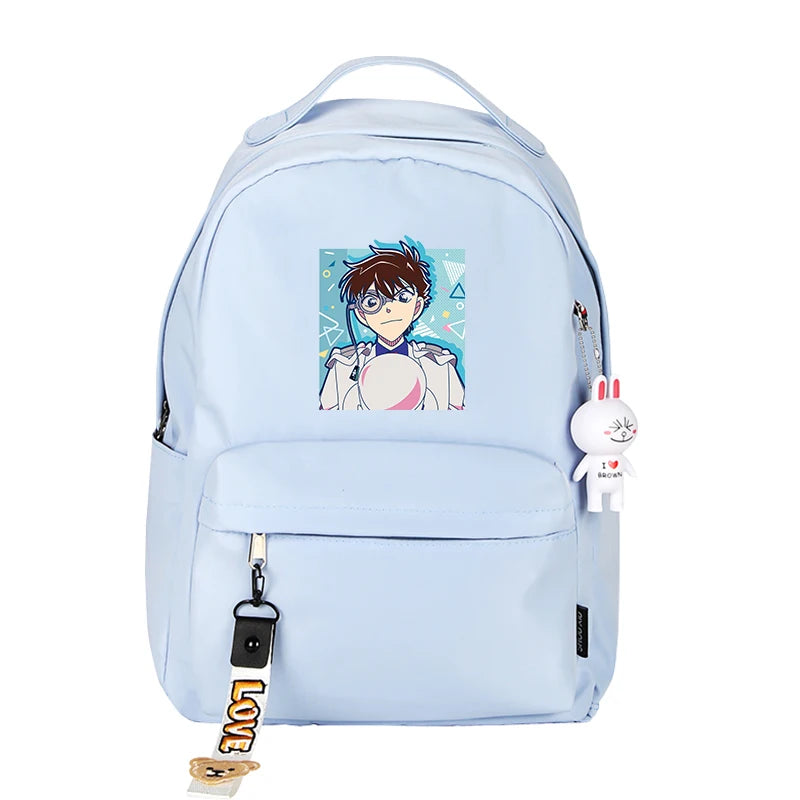 Detective Conan Kawaii Candy Color Backpack - Small School Travel Bag