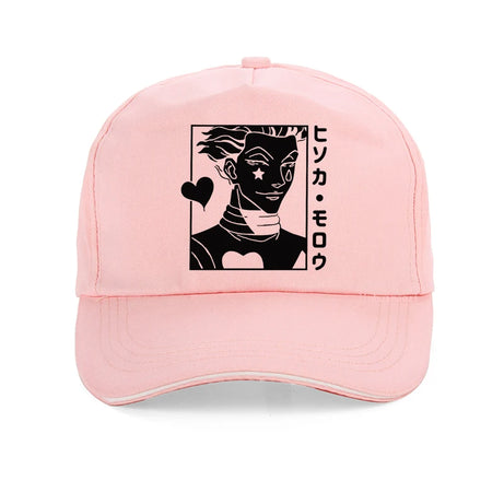 Hisoka Morow Japan Anime Women print baseball cap Harajuku pop men women Full-time hunter hip hop cap Hunter X Hunter hats