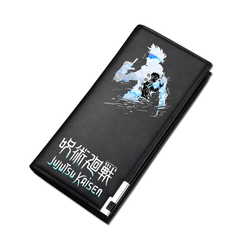 Anime Jujutsu Kaisen PU Leather Wallet – Short & Long Bifold Card Holder & Coin Purse 6