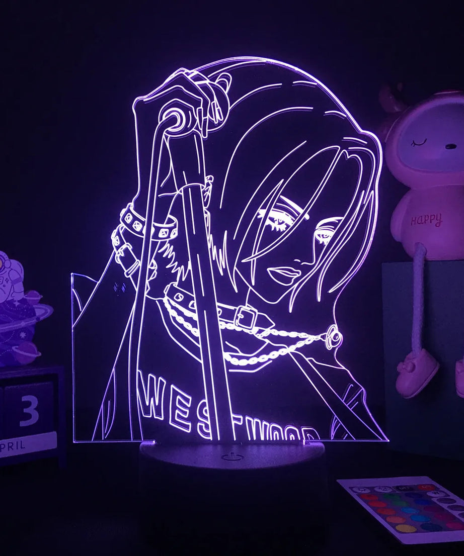 Anime Nana 3D LED Nightlight for Bedroom Decor Table Lamp Nana Osaki Figure Kids Child Girls Light Manga