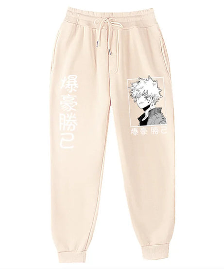 Anime My Hero Academia Katsuki Bakugo Harajuku Men's Pants Print Joggers Male Trousers Casual Sweatpants Sweatpants