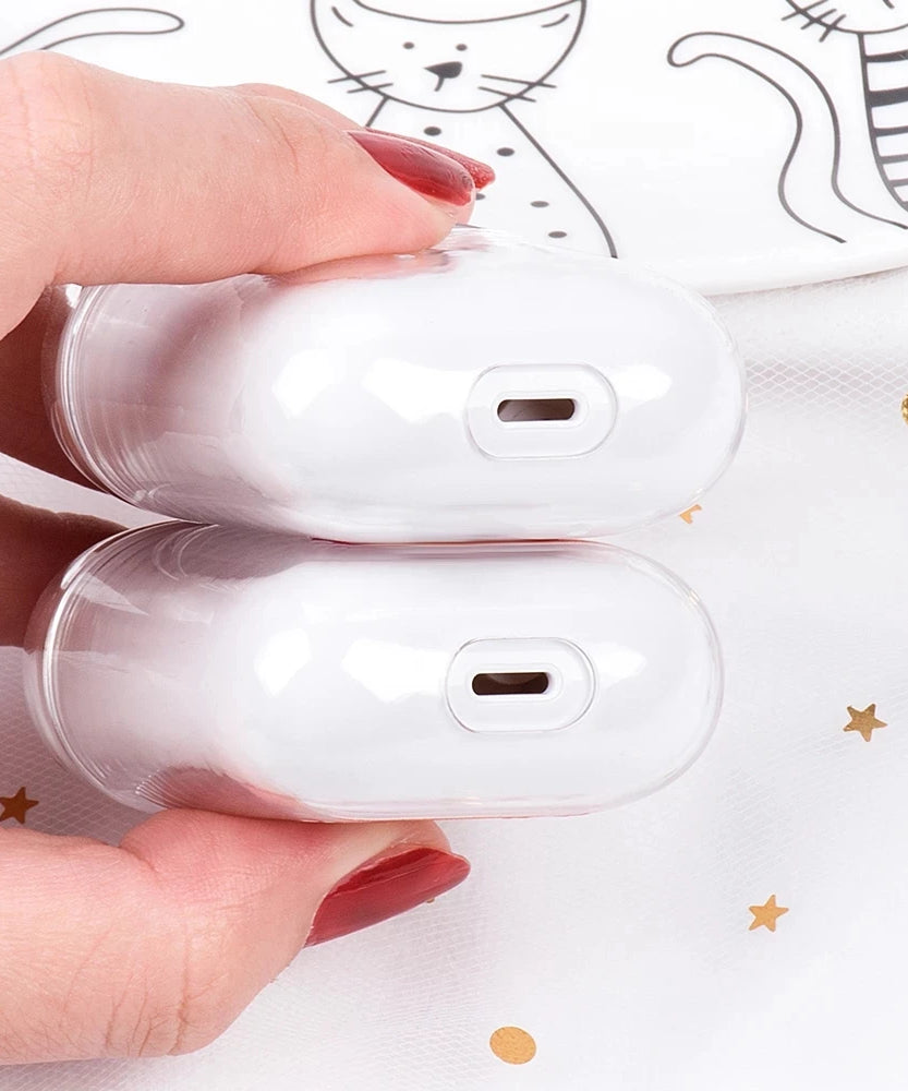 Soft Case for AirPods 1 2 Pro 3 4 Wirless Bluetooth Headphone Cover Anime Transparent Earphone Shell for Pro2