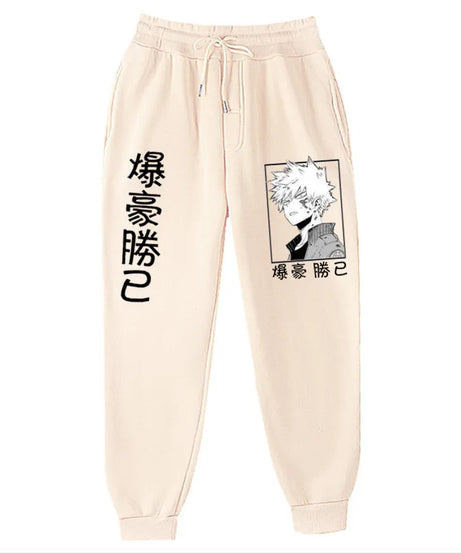 Anime My Hero Academia Katsuki Bakugo Harajuku Men's Pants Print Joggers Male Trousers Casual Sweatpants Sweatpants