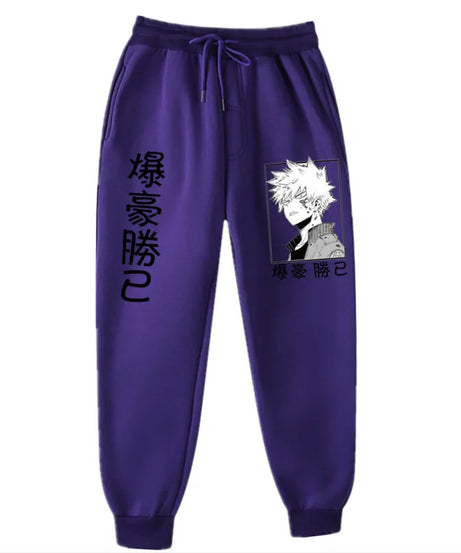 Anime My Hero Academia Katsuki Bakugo Harajuku Men's Pants Print Joggers Male Trousers Casual Sweatpants Sweatpants