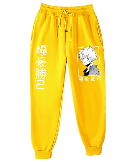 Anime My Hero Academia Katsuki Bakugo Harajuku Men's Pants Print Joggers Male Trousers Casual Sweatpants Sweatpants