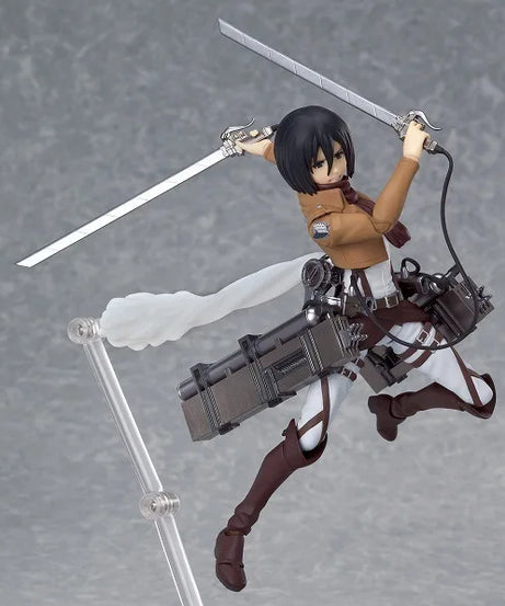 15cm Attack on Titan Levi Rivaille Rival Mikasa Ackerman Eren Jaeger Action figure toys doll Christmas gift with box