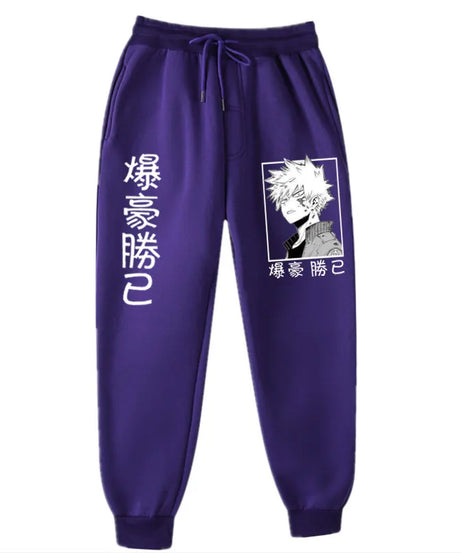 Anime My Hero Academia Katsuki Bakugo Harajuku Men's Pants Print Joggers Male Trousers Casual Sweatpants Sweatpants
