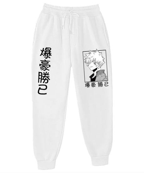 Anime My Hero Academia Katsuki Bakugo Harajuku Men's Pants Print Joggers Male Trousers Casual Sweatpants Sweatpants