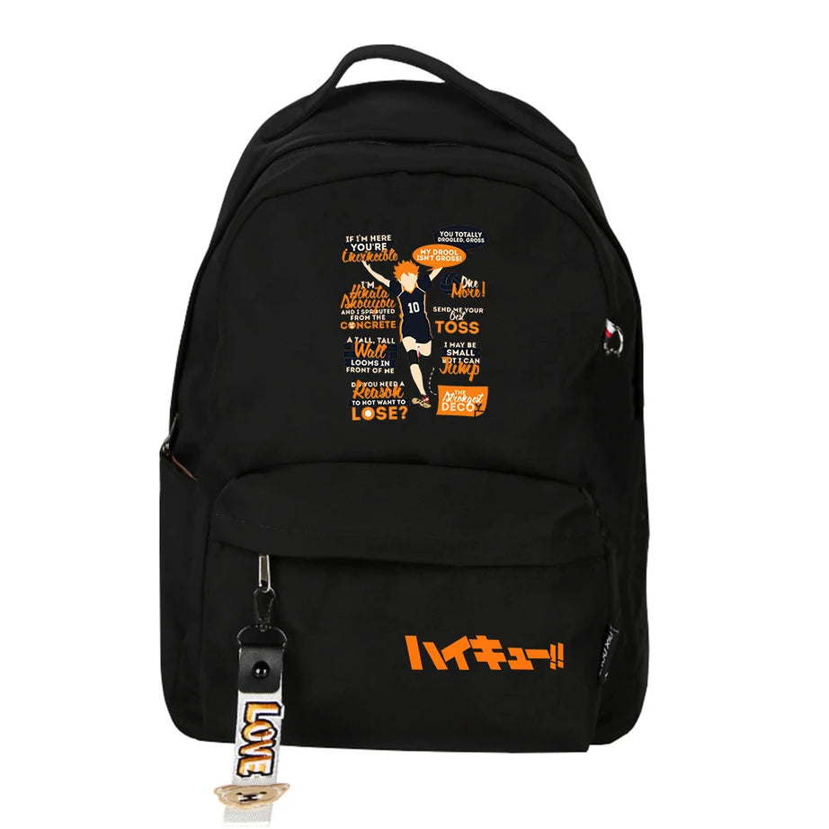 Haikyuu!! Kawaii School Backpack - Shoyo Hinata