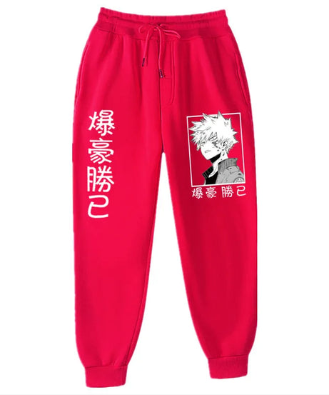 Anime My Hero Academia Katsuki Bakugo Harajuku Men's Pants Print Joggers Male Trousers Casual Sweatpants Sweatpants