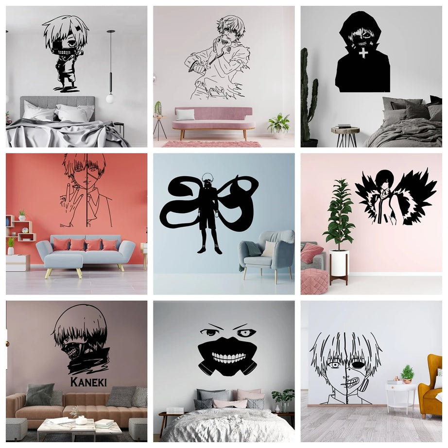 Colorful Tokyo-ghoul Vinyl Wall Stickers Home Decor Stickers