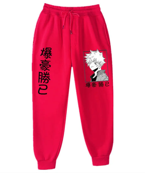 Anime My Hero Academia Katsuki Bakugo Harajuku Men's Pants Print Joggers Male Trousers Casual Sweatpants Sweatpants