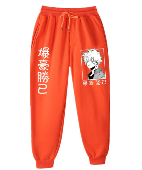 Anime My Hero Academia Katsuki Bakugo Harajuku Men's Pants Print Joggers Male Trousers Casual Sweatpants Sweatpants