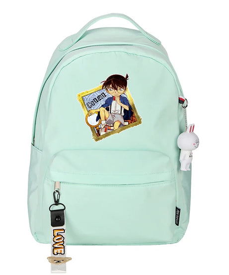 Detective Conan Kawaii Candy Color Backpack - Small School Travel Bag