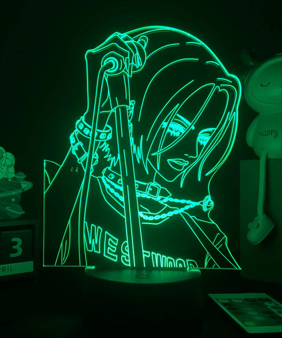 Anime Nana 3D LED Nightlight for Bedroom Decor Table Lamp Nana Osaki Figure Kids Child Girls Light Manga