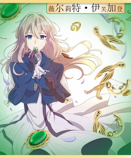 New Anime Violet Evergarden Cosplay Necklace Woman Jewelry Fans Collection Props Girls Gift Pendant Accessories