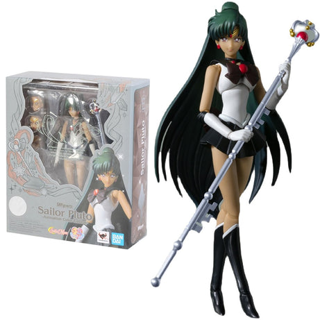 Bandai Sailor Moon Anime Figure SHF Meiou Setsuna Anime Figure High Quality