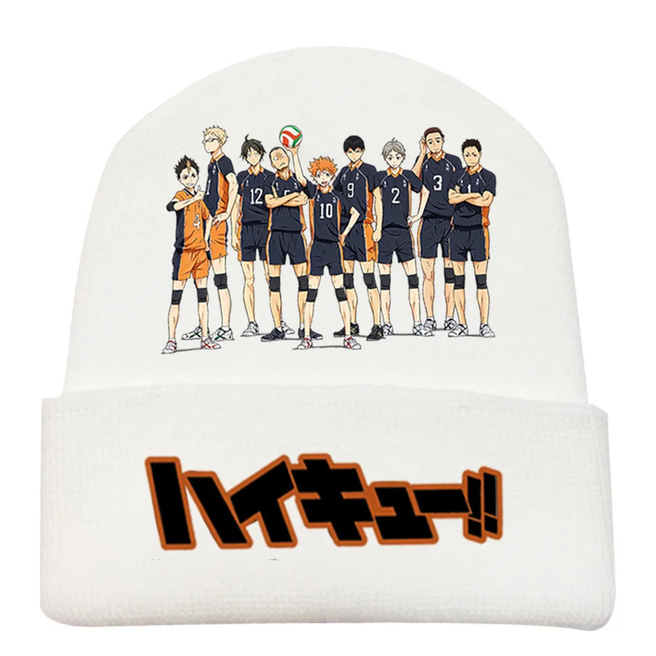 Anime Haikyuu elastic autumn and winter wool hat