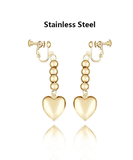 Kurapika Cosplay Ear Clip No Piercing Eardrop Anime Hunter x Hunter Drop Earrings for Women Men Jewelry Gift