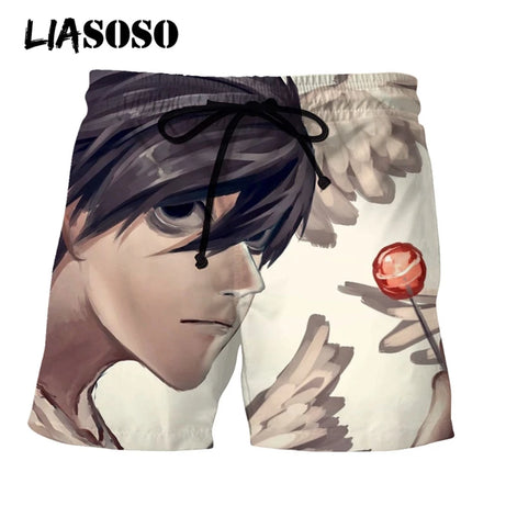 Death Note 3D Print Unisex Casual Shorts