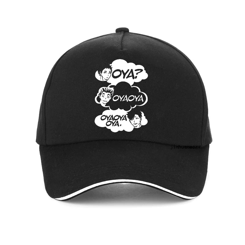 Oya Oya Oya, Haikyuu Hat, 100% Cotton Anime Baseball Cap