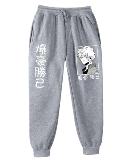 Anime My Hero Academia Katsuki Bakugo Harajuku Men's Pants Print Joggers Male Trousers Casual Sweatpants Sweatpants