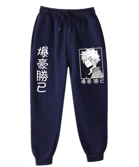 Anime My Hero Academia Katsuki Bakugo Harajuku Men's Pants Print Joggers Male Trousers Casual Sweatpants Sweatpants