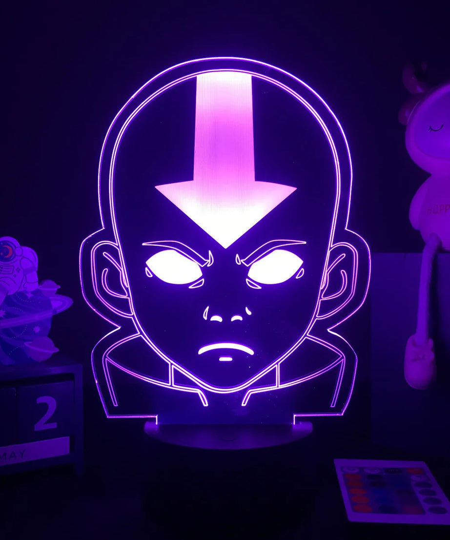 Anime Avatar The Last Airbender  3D LED Lamp Aang Zuko Iroh Toph Beifong Suki Figure Nightlight  for Kids Child Bedroom Decor