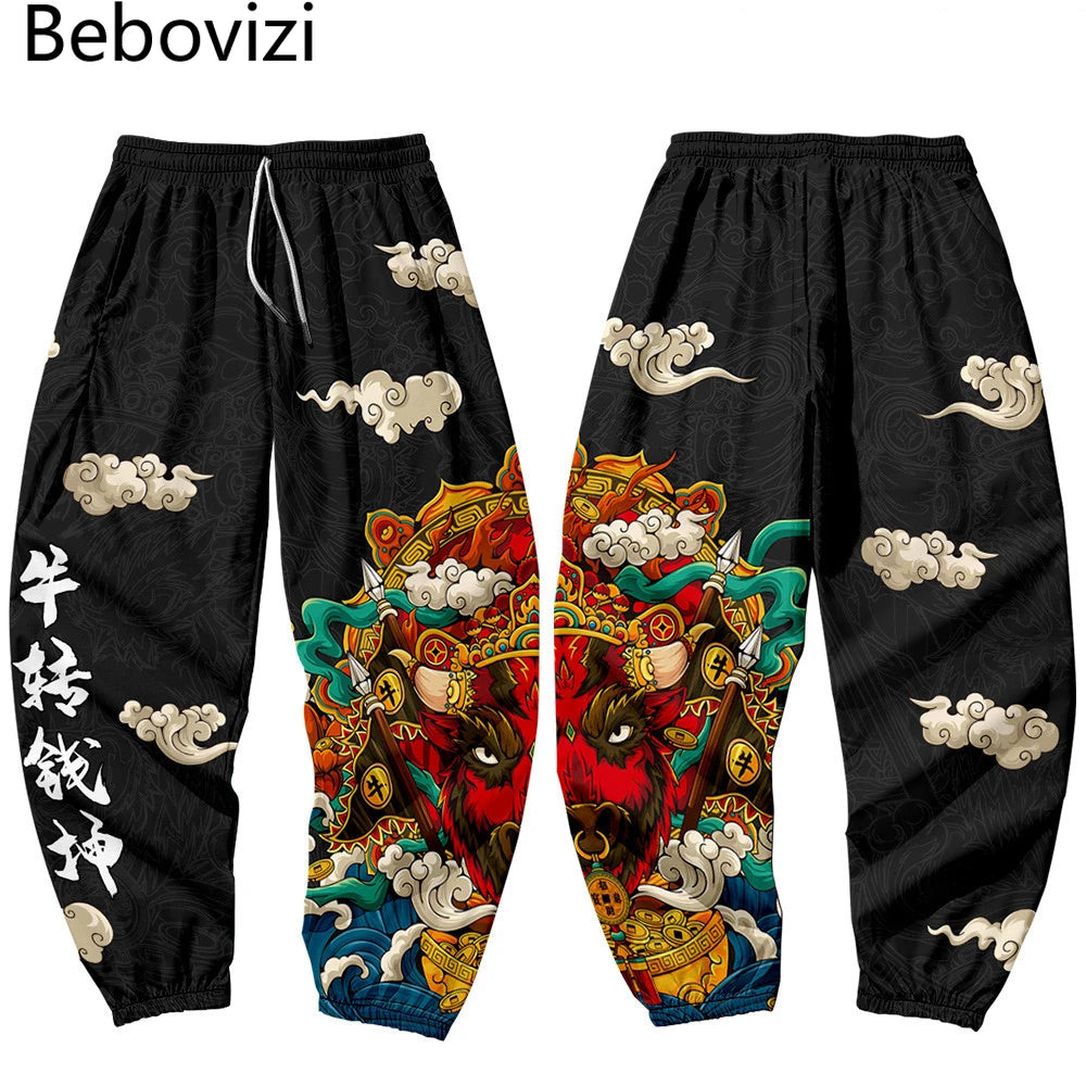 Generic Anime Baki Print Sweatpants For Men Gym Running Athletic Joggers  Trousers Casual Baggy Fleece Pants With Pockets Cosplay Costume