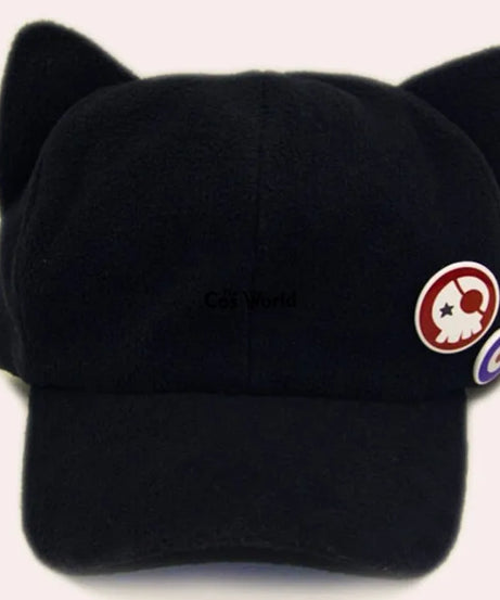 EVA Shikinami Asuka Rangure Cat Ear Polar Fleece Hat Peak Baseball Cap Anime Cosplay Accessories