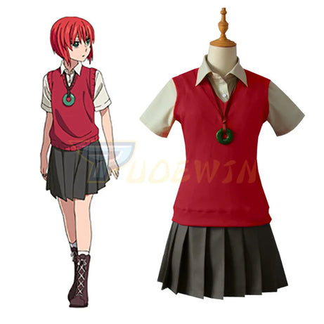 Anime Mahoutsukai no Yome Cosplay Costumes Hatori Tomoyo Uniform The Ancient Magus Bride Full Set