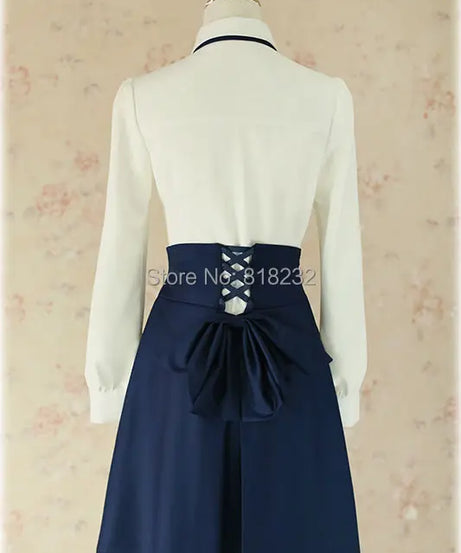 Fate Saber Altria Pendragon School Uniform Outfits Customize Anime Game Cosplay Costumes