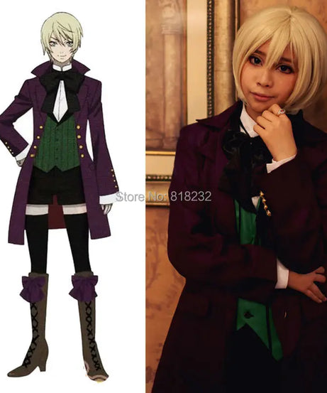 Kuroshitsuji Alois Trancy Uniform Outfits Customizable Anime Cosplay Costumes
