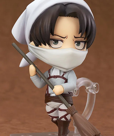 NEW hot 10cm Attack on Titan Levi Rivaille Rival Ackerman mobile cleaner 417 Action figure toys doll collection Christmas gift