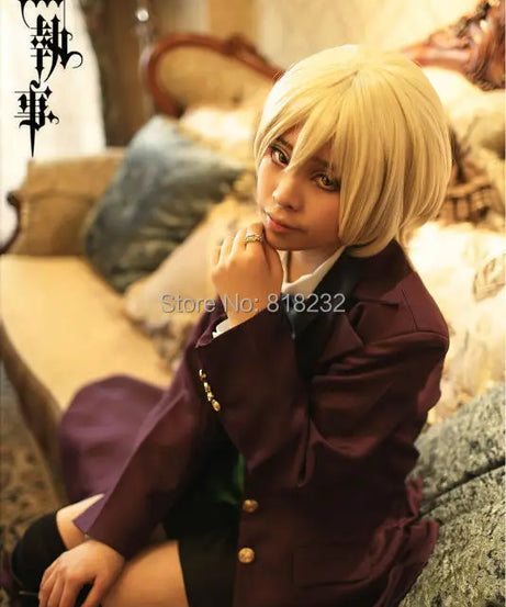 Kuroshitsuji Alois Trancy Uniform Outfits Customizable Anime Cosplay Costumes