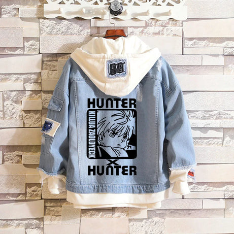 Killua Zoldyck Denim Jacket Hoodie Unisex - Hunter X Hunter